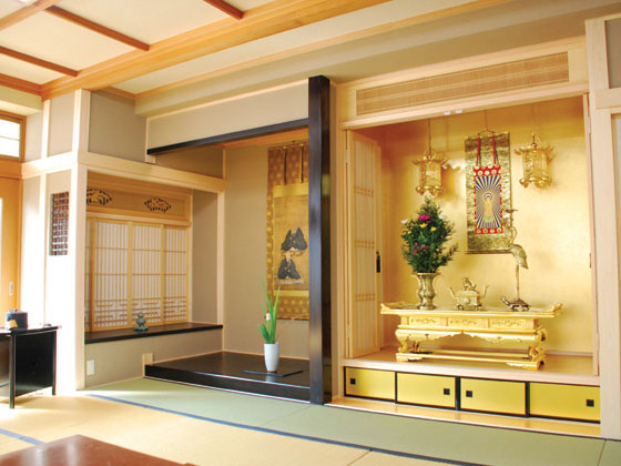 名古屋市 仏間を中心としたおもむきのある和室